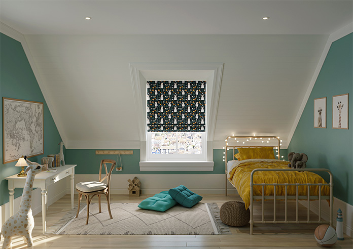 Hop To It, Noir - Twist&Fit Roman Blind - Image 8